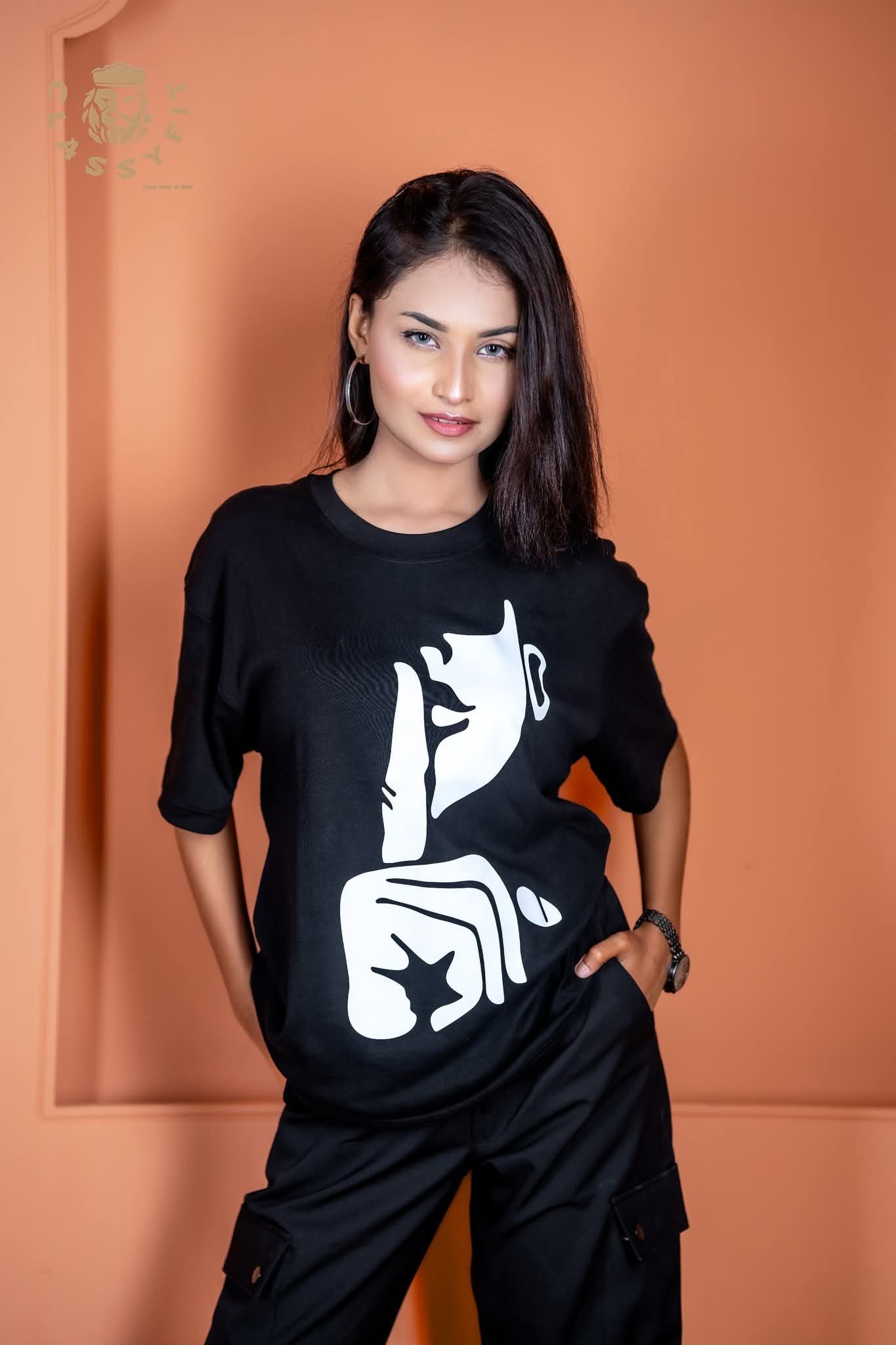 Monochrome Muse Cotton Tee - Image 5