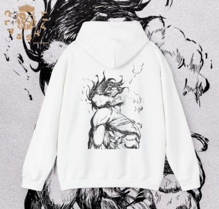 Men white Cotton Hoodie