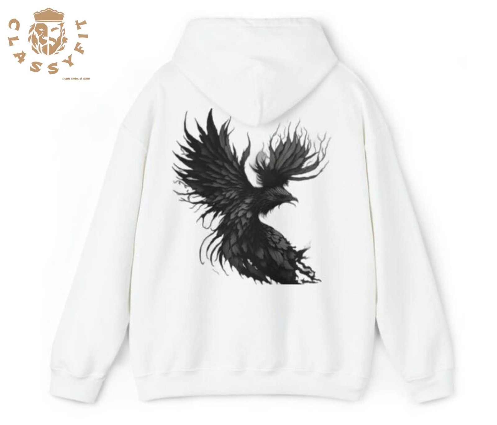 White Cotton Hoodie - Image 3