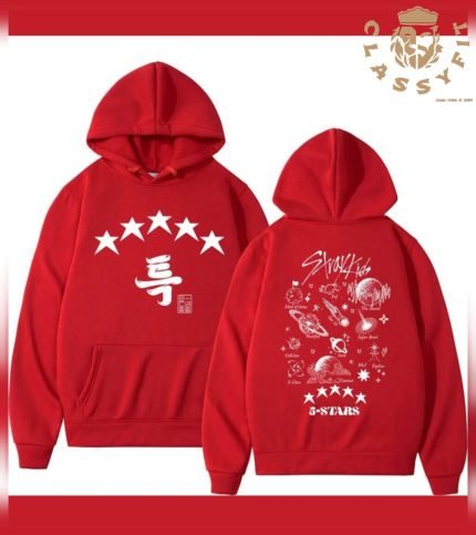 Cotton High nick Red Hoodie